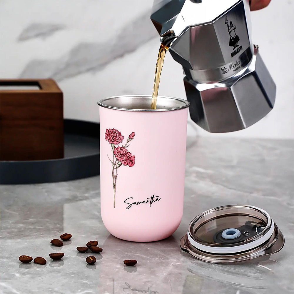 Personalized Birth Flower Coff - Coffee Equipment Gift recension och pris