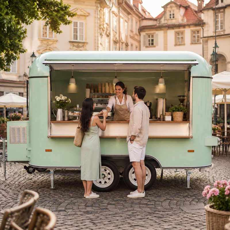Food Truck Mobile with Kitchen - Mobile Coffee Van Equipment recension och pris
